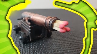 BOOM Build the ULTIMATE Mini Match Cannon [upl. by Airetnuhs]