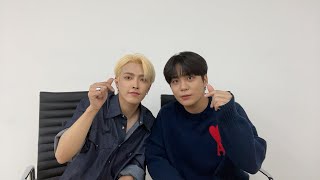 ENG SUB 220330 ATEEZ Hongjoong amp Jongho YouTube Live Cute Kid Next to Hongjoong😘 Were Back2 [upl. by Yllier]