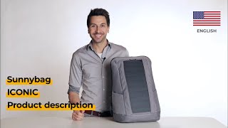 Sunnybag ICONIC solar backpack  Product description  ENGLISH [upl. by Morven]