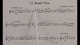 15 Break Time piano accompaniment at rehearsal speed [upl. by Amehsyt]