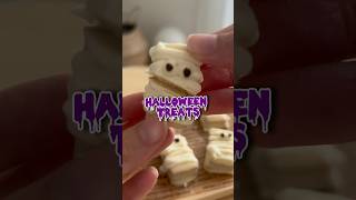 How to Make Bisco Mummies 💜🧡japaneserecipe japonesefood halloween [upl. by Lemmie644]