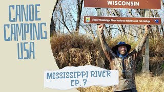 Cold day and a Warm Buffet Riverboat Casino on the Mississippi River  Canoe Camping USA  Ep 07 [upl. by Nnyltak566]