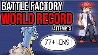 SHEER COLD LAPRAS Battle Factory WORLD RECORD Attempts  Pokemon Emerald [upl. by Iahcedrom]