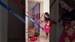 Duct tape prank 😂 shorts best video by Vania Mania kids show [upl. by Suk]