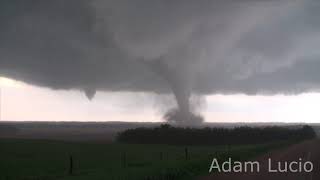 Pilger Nebraska Twin Tornadoes Never Before Seen Video From Birth to Town Impact [upl. by Reffotsirhc]