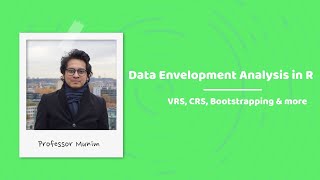 Data Envelopment Analysis in R VRS CRS amp Bootstrapping [upl. by Den996]