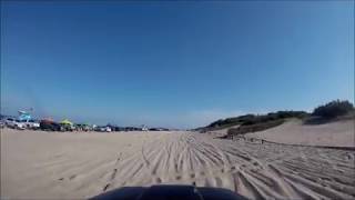 Acceso a Playa Valeria del Mar  Jeep IKA con motor 221 Sprint [upl. by Tanaka554]