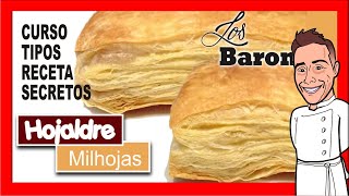 📶👨🏼‍🍳 TODO SOBRE EL HOJALDRE 🔺 LOS BARONI  ALL ABOUT THE PUFF PASTRY cursos de pastelería online [upl. by Clare]