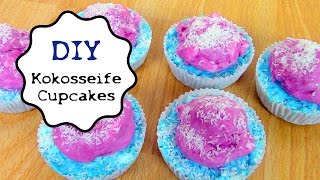 DIY Kokosseife Cupcakes Lush  Geschenkidee [upl. by Vivyan]