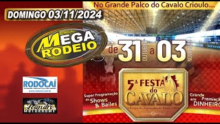 DOMINGOMADRUGADA  5 º FESTA DO CAVALO  31 OUT A 01 NOV2024  ESTEIORS [upl. by Ysnil]