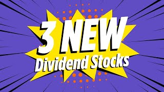 3 NEW HighYield Dividend Stocks You Cant MISS Out On [upl. by Copeland]