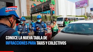 🔴🔵Conoce la nueva tabla de infracciones para taxis y colectivos [upl. by Erreip960]