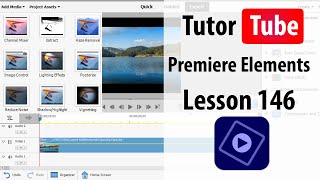 Premiere Elements  Lesson 146  Apply Default Transitions [upl. by Noemad]