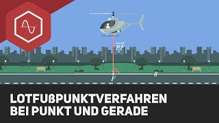 Abstand Punkt Gerade über Lotfußpunktverfahren [upl. by Gamages]