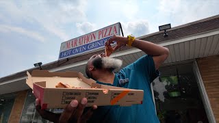 Marathon’s Pizza Review  New Britain CT [upl. by Kolk4]