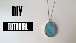 Druzy Agaat Ketting Met Ballchain [upl. by Sells]