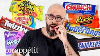 Babish Ranks 32 American Candies  Snack Bracket  Bon Appétit [upl. by Emlynne]