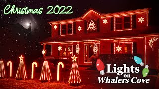 Christmas Light Show 2022 [upl. by Idnil]