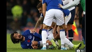 Horrifying moment Andre Gomes suffers ankle break injury during Everton vs Tottenham [upl. by Daniel]