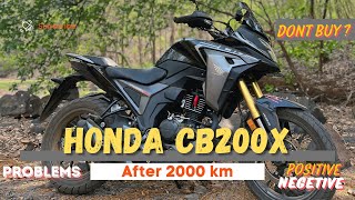 Honda CB200X After 2000 KM InDepth Review amp RealWorld Performance [upl. by Llerdnad]