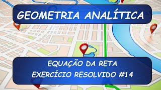 Geometria Analítica Exercício Resolvido 14  Para qual valor de m o ponto pertencerá a reta AB [upl. by Laius]