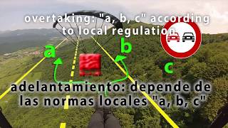 PARAGLIDER RIGHT OF WAY RULES PARAPENTE NORMAS DE TRAFICO AEREO [upl. by Naerad]