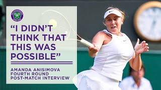 Perfect Fourth Round Afternoon for Amanda Anisimova  Wimbledon 2022 [upl. by Ahsad]