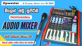 Rowestar Professional Audio Mixer  4 Channel Mixer Unboxing amp Full Review In 2024  Effect Mixer [upl. by Adiaroz943]