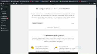 Installer duplicator un site wordpress [upl. by Thaxter]