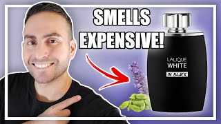 INEXPENSIVE FRAGRANCE THAT SMELLS EXPENSIVE  LALIQUE WHITE IN BLACK COLOGNE REVIEW [upl. by Yartnoed]