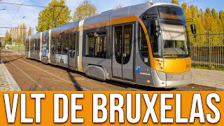 Veículo Leve Sobre Trilhos VLT de BruxelasBélgica [upl. by Yralih]