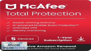 McAfee Total Protection 2024 5 Device Cybersecurity Software Includes Antivirus Review [upl. by Enellij140]