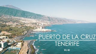 TENERIFE IN 4K  PUERTO DE LA CRUZ  DRONE [upl. by Enileuqaj]