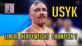 Is Oleksandr Usyk the new Lineal Heavyweight Champion [upl. by Xeno810]