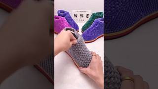 Make Shoes Crochet 🧶 tutorial handmade crochet shoes 👟 mhmc shorts crochet fashion [upl. by Grove]