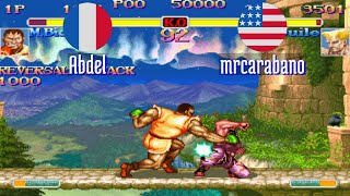 FT5 ssf2xjr1 Abdel FR vs mrcarabano US Super SF II X ssf2x ssf2 Fightcade Nov 14 [upl. by Nesline861]