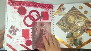 finished scrapbook flip through papercrafts diyscrapbook foryou scrapbooking scrapbookpages [upl. by Ellord897]