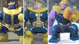 Evolution of Thanos in LEGO Marvel Videogames 20132018 [upl. by Lyell550]