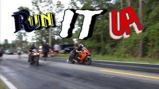 Run It Up  motorcycle street racing [upl. by Etnuahs]