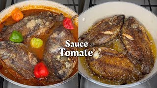 Sauce tomate poisson frit [upl. by Yug]