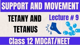 TETANY AND TETANUS LECTURE 9  CLASS 12MDCAT [upl. by Thoer]