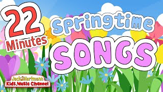 Springtime Songs  22 Minutes of Springtime Music for Kids  Jack Hartmann [upl. by Sudhir710]