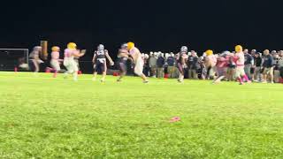 Huge 4th QT throw and pass for Hononegah football team in their 2219 comeback win Oct 18 2024 [upl. by Hsilgne]