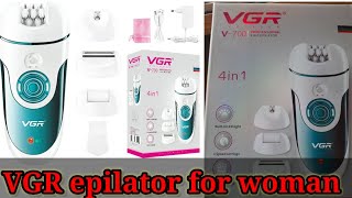 Best epilator for women VGR epilator 4in1V700 professional epilator [upl. by Lupien]