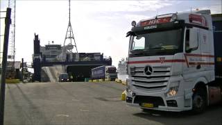 Sirena Seaways sidste tur på Esbjerg Harwich ruten 29 september 2014 [upl. by Akeenahs]