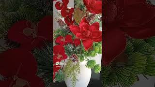 Hermoso y Elegante Arreglo Floral Navideño 🎄 [upl. by Salohcin863]