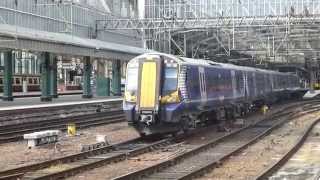 ScotRail Class 380 380109 leaves Glasgow Central 31514 [upl. by Norga]