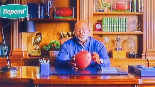 EMMITT SMITH DEPEND DISPOSABLE UNDERGARMENTS COMMERCIAL 2024  STATS MATTER  COWBOYS VS RAVENS NFL [upl. by Abott]