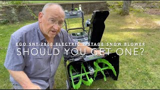 Ego SNT2800 Snow Blower Should You Get One Depends [upl. by Pauiie]