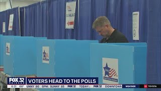 Polls open for voting in Illinois Primary 2022 [upl. by Carmelina]